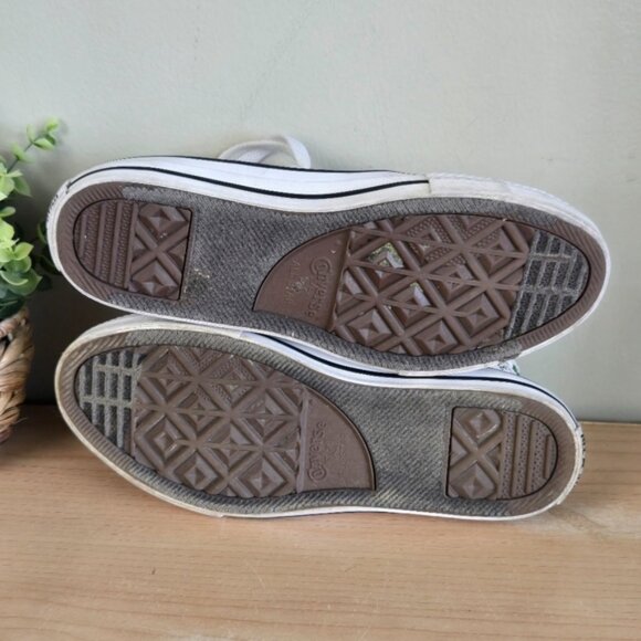 CTAS 4 Hi Top Dinosaurs White Canvas Lace Up Converse Sneakers Shoes Kids - Picture 12 of 14